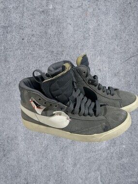 Nike Blazer Mid Rebel Cool Grey Women Sneakers Size 6.5 BQ4022-004